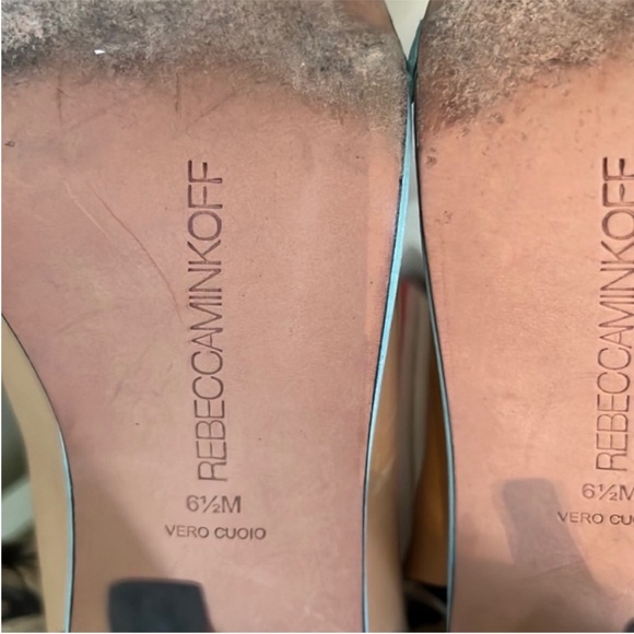 Rebecca Minkoff Barista Cipria Celadon Nubuck Heels - Picture 14 of 16